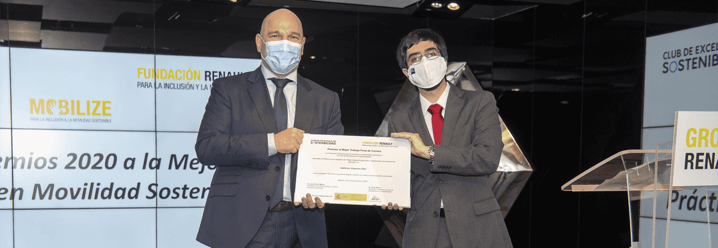The researcher from CiTIUS Lorenzo Vaquero receives the highest state award in mobility and accessibility