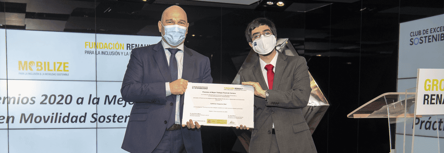 The researcher from CiTIUS Lorenzo Vaquero receives the highest state award in mobility and accessibility